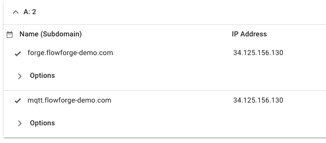 Screenshot showing interface for setting DNS Screenshot showing interface for setting DNS